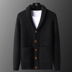 Lorenzo Waffle-Knit Cardigan