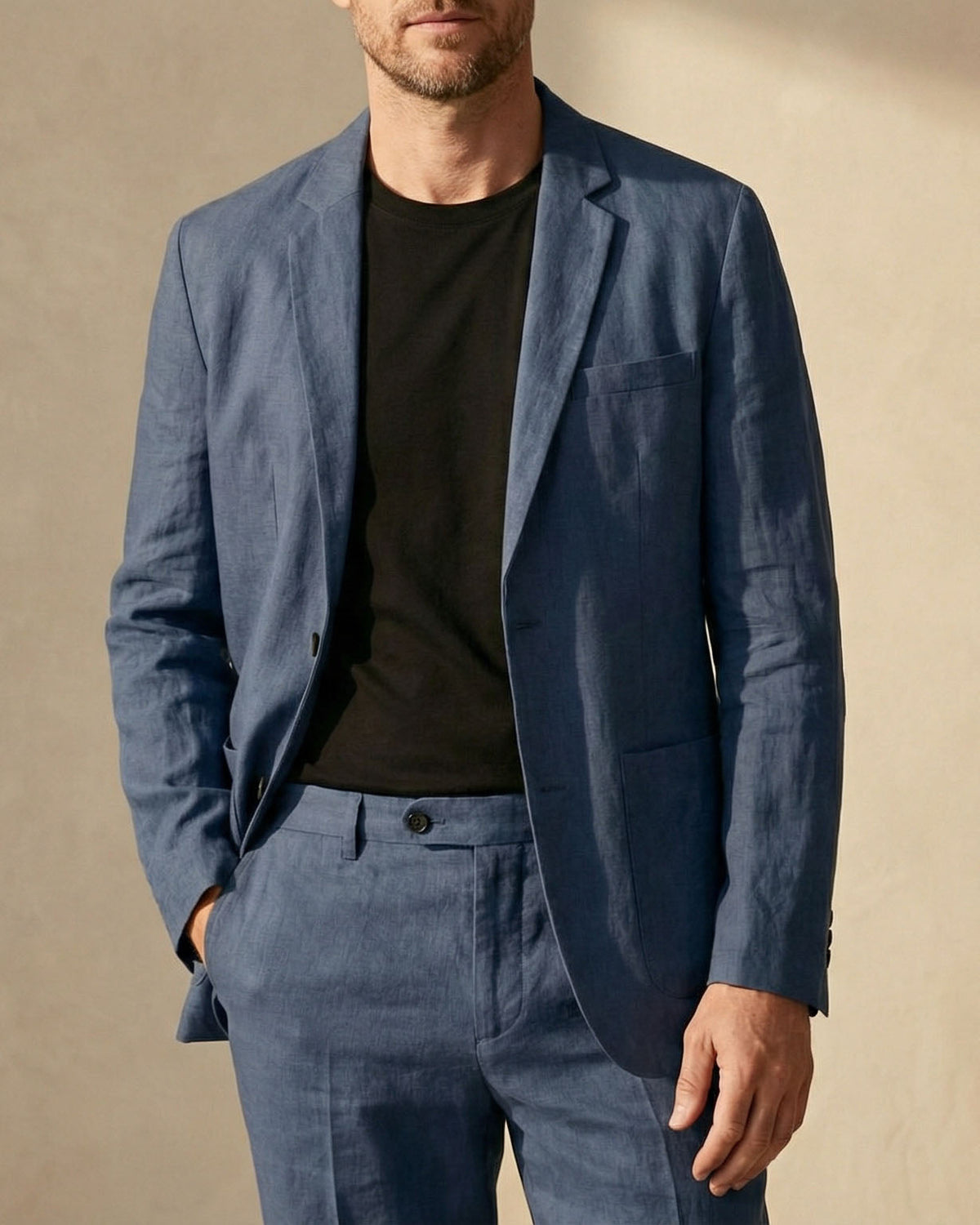 Lorenzo Linen-Blend Suit