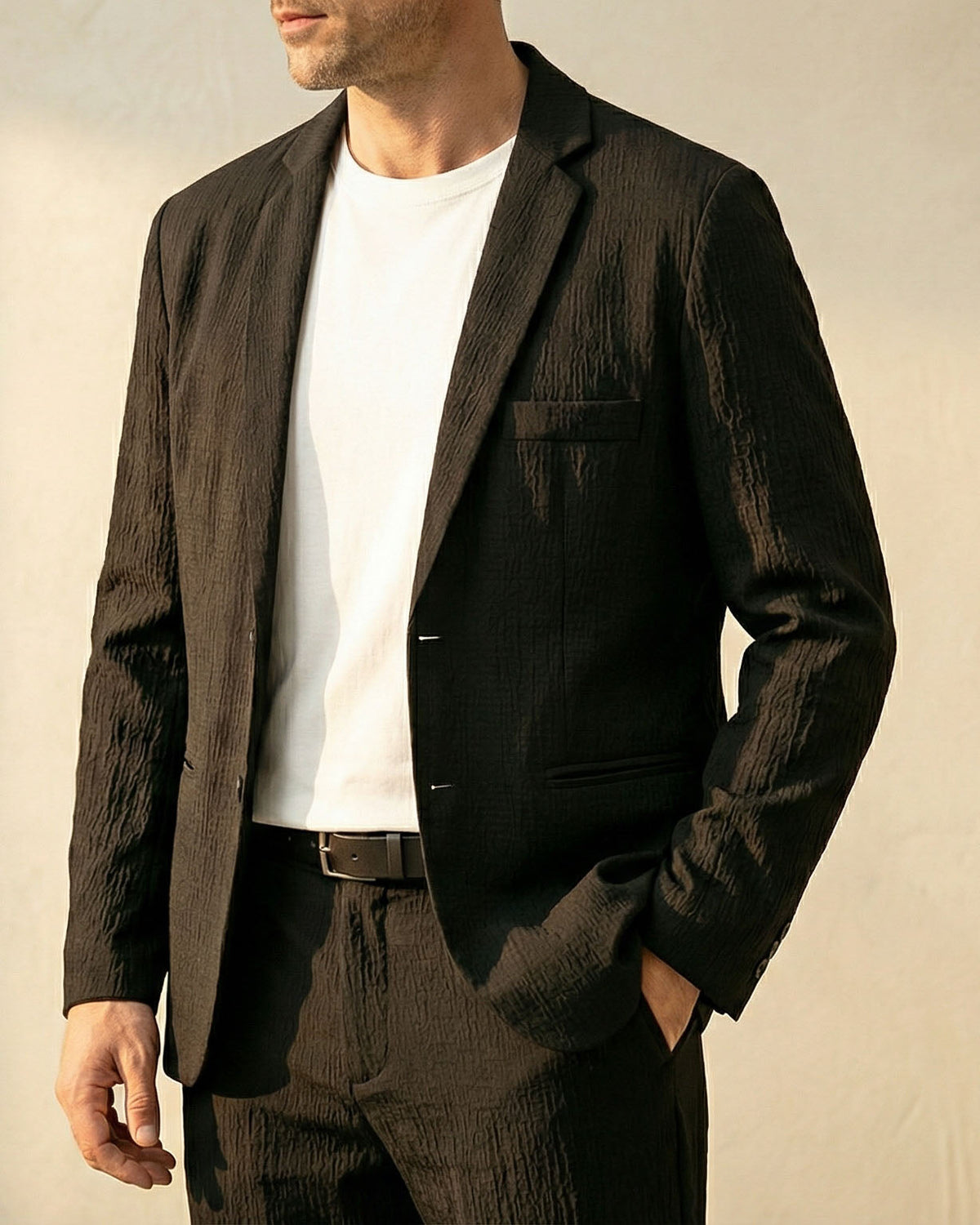 Giovanni Textured Suit Set