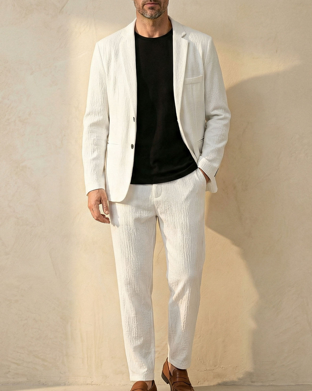 Giovanni Textured Suit Set