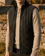 Giorgio Suede Quilted Vest