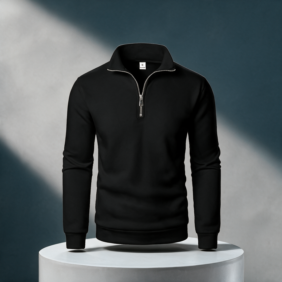 Sudadera Milano — Cuello Alto y Media Cremallera | Montevaro