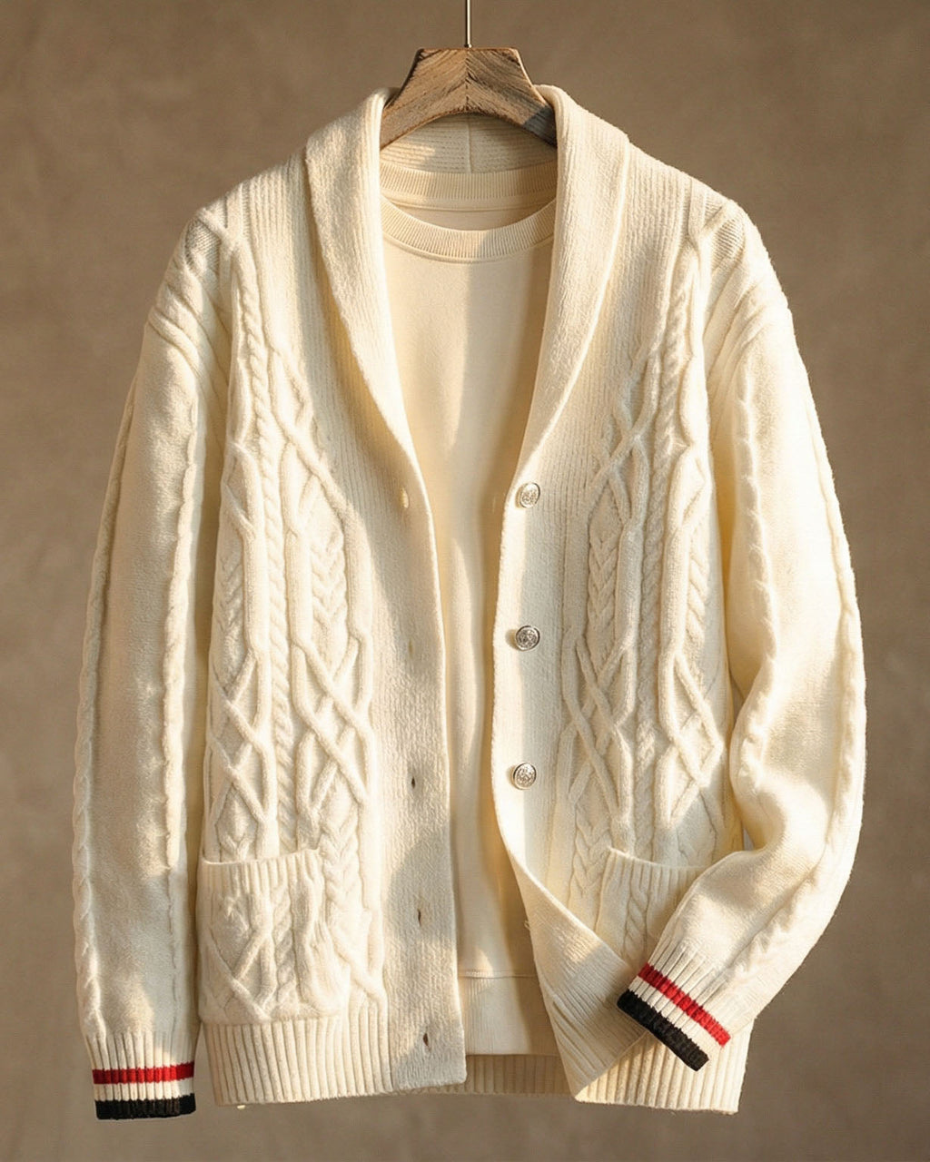 Giovanni Cable Knit Cardigan