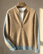 Federico Merino Wool Zip Cardigan