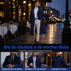 Abrigo Largo de Paño para Hombre Cruzado