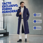 Abrigo Largo de Paño para Hombre Cruzado