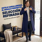 Abrigo Largo de Paño para Hombre Cruzado