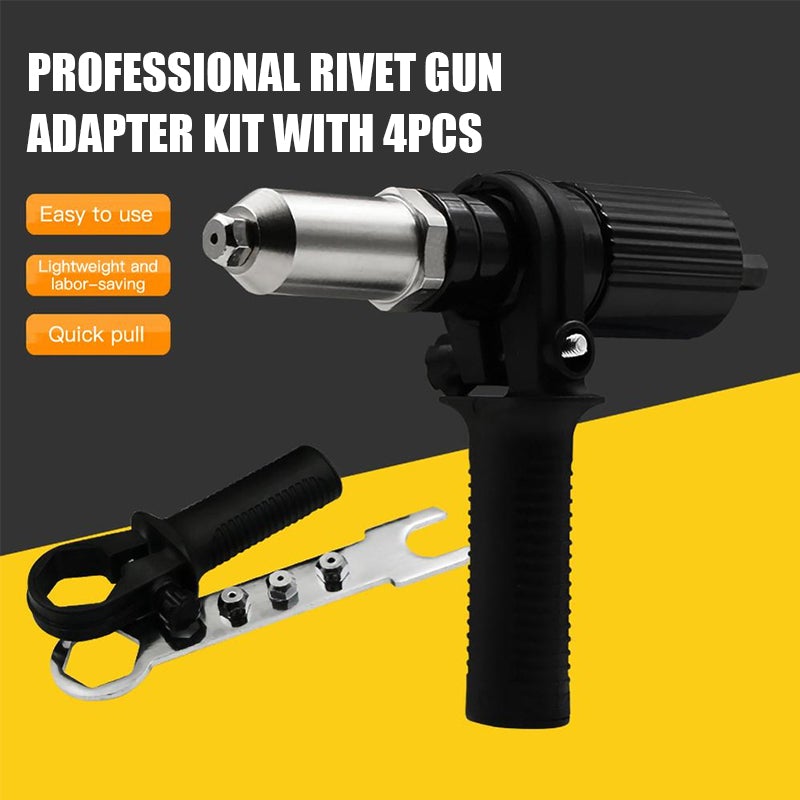 Adaptador Remachador para Taladro con 4 Boquillas
