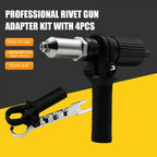 Adaptador Remachador para Taladro con 4 Boquillas