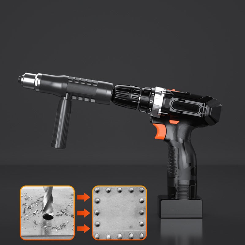 Adaptador Remachador para Taladro con 4 Boquillas