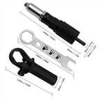 Adaptador Remachador para Taladro con 4 Boquillas