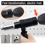 Adaptador Remachador para Taladro con 4 Boquillas