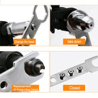 Adaptador Remachador para Taladro con 4 Boquillas