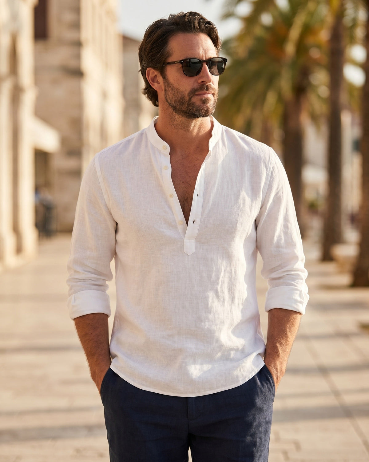 Amedeo Cotton Linen Shirt
