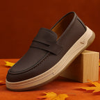Angelo Penny Leather Loafers
