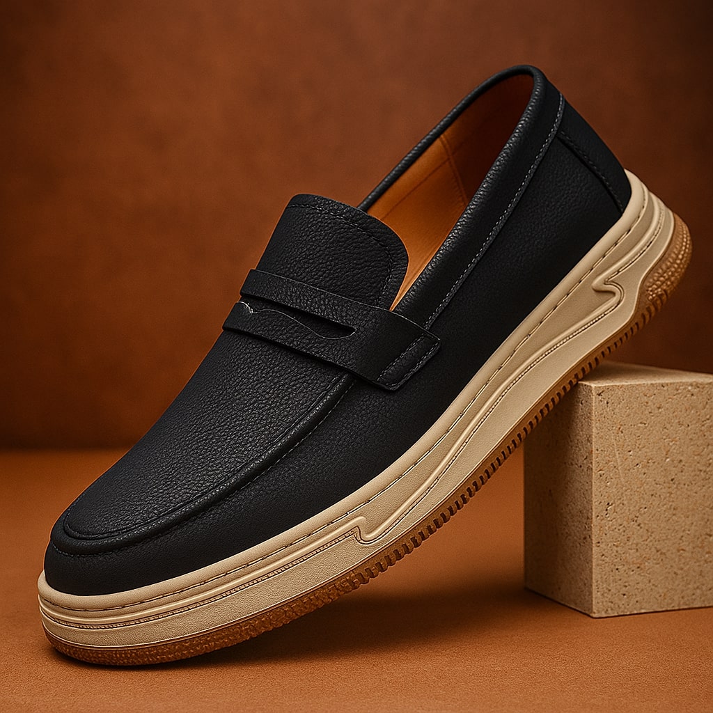 Angelo Penny Leather Loafers