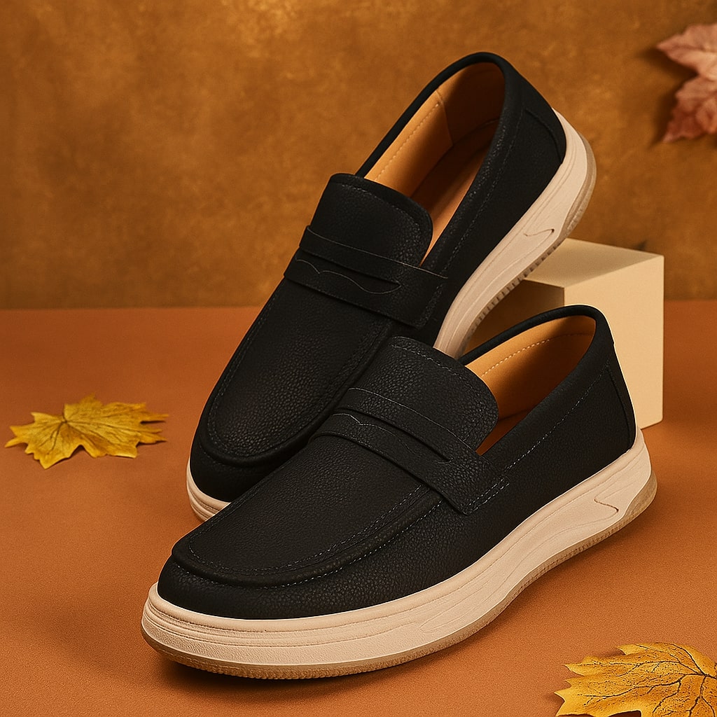 Angelo Penny Leather Loafers