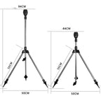 Aspersor de Trípode Telescópico de Acero Inoxidable 360°