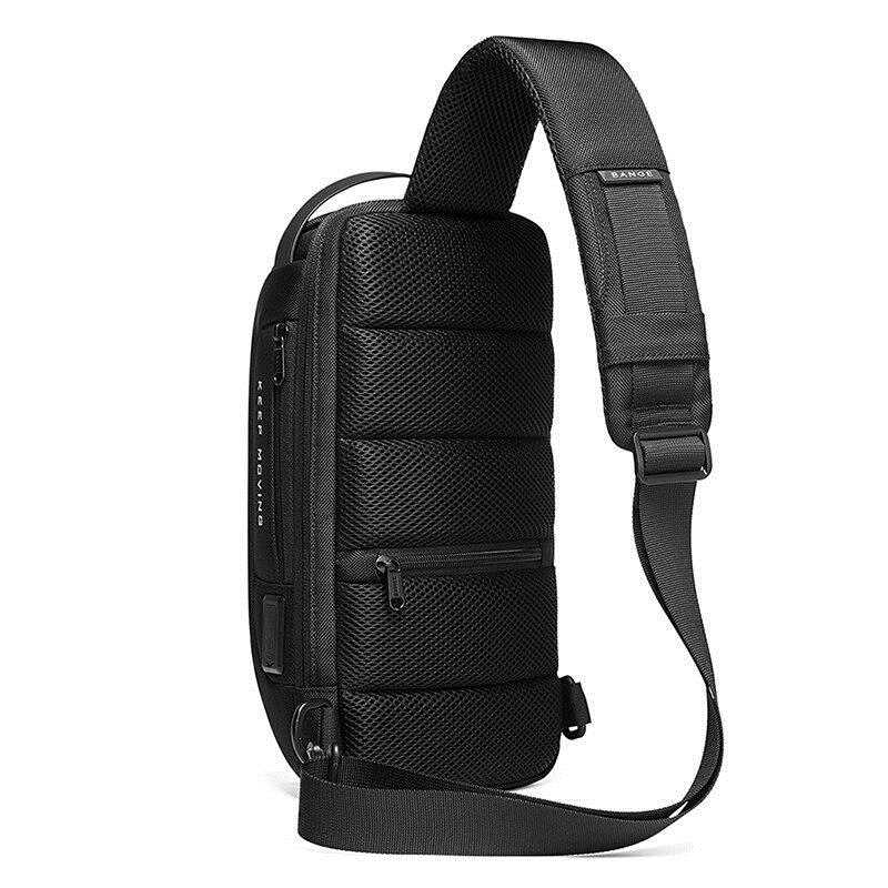 Bandolera Antirrobo para Hombre con Candado y Puerto USB