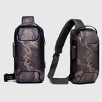 Bandolera Antirrobo para Hombre con Candado y Puerto USB
