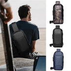Bandolera Antirrobo para Hombre con Puerto USB y Candado