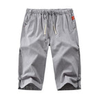 Bermuda de Algodón y Lino para Hombre