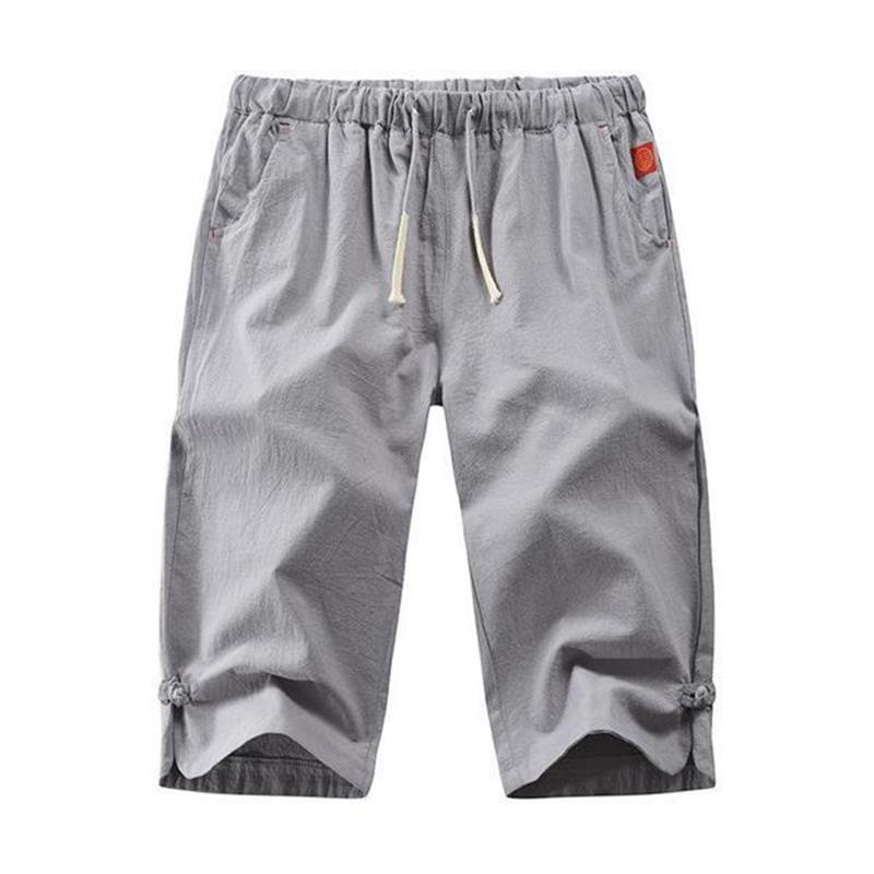 Bermuda de Algodón y Lino para Hombre