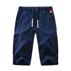 Bermuda de Algodón y Lino para Hombre