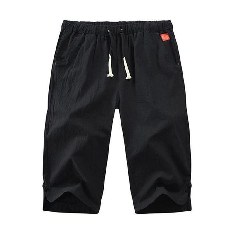 Bermuda de Algodón y Lino para Hombre