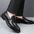 Biagio Penny Perforated Leather Loafers