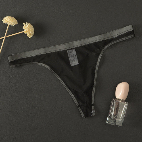 Bikini de Malla de Seda para Hombre Semitransparente