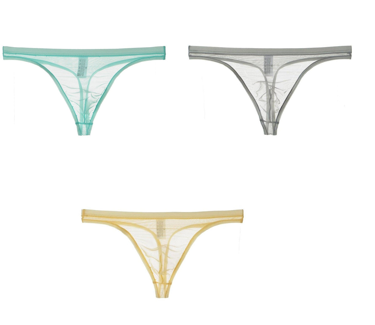 Bikini de Malla de Seda para Hombre Semitransparente