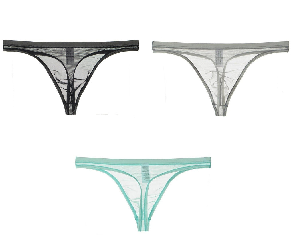 Bikini de Malla de Seda para Hombre Semitransparente