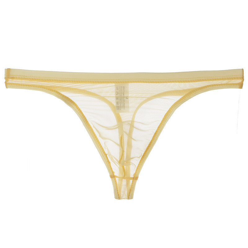Bikini de Malla de Seda para Hombre Semitransparente