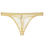 Bikini de Malla de Seda para Hombre Semitransparente