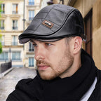Boina de Cuero para Hombre Estilo Vintage