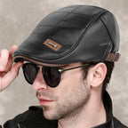 Boina de Cuero para Hombre Estilo Vintage