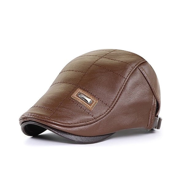 Boina de Cuero para Hombre Estilo Vintage