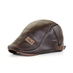 Boina de Cuero para Hombre Estilo Vintage