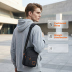 Bolso Bandolera Chico para Hombre de Tela Oxford
