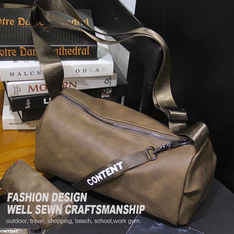 Bolso Bombonera de Piel Sintética para Hombre