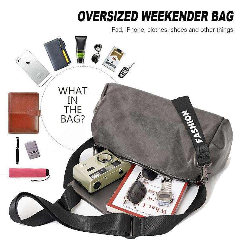 Bolso Bombonera de Piel Sintética para Hombre