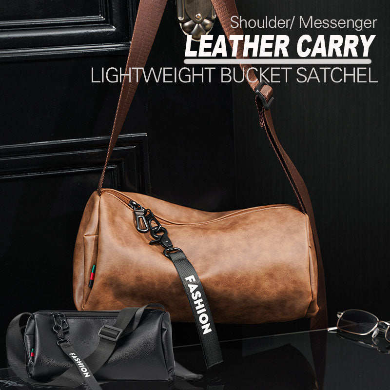 Bolso Bombonera de Piel Sintética para Hombre