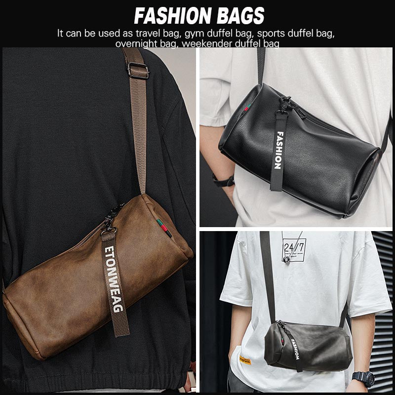 Bolso Bombonera de Piel Sintética para Hombre
