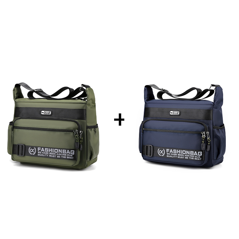 Bolso Mensajero para Hombre Resistente al Agua Multibolsillos
