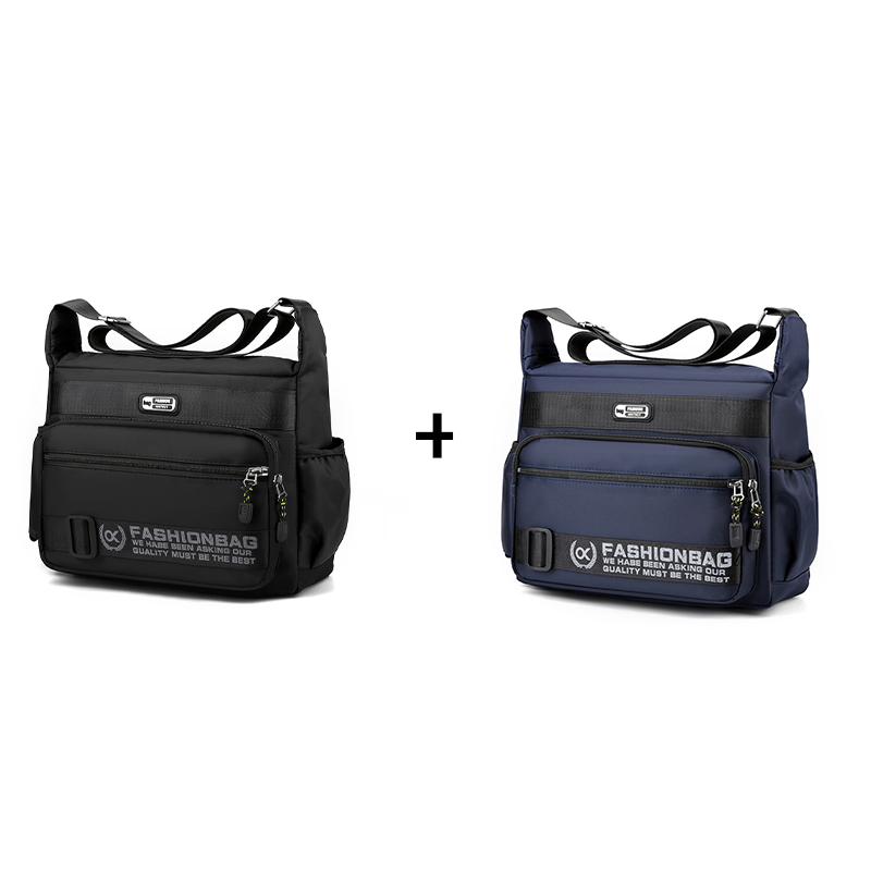 Bolso Mensajero para Hombre Resistente al Agua Multibolsillos