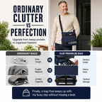 Bolso Mensajero para Hombre Resistente al Agua Multibolsillos