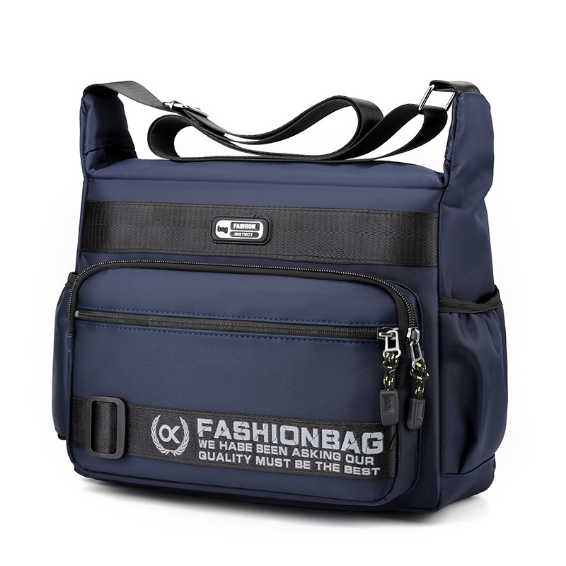 Bolso Mensajero para Hombre Resistente al Agua Multibolsillos