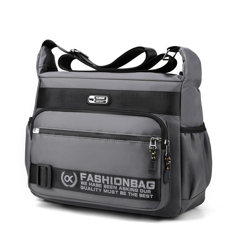 Bolso Mensajero para Hombre Resistente al Agua Multibolsillos