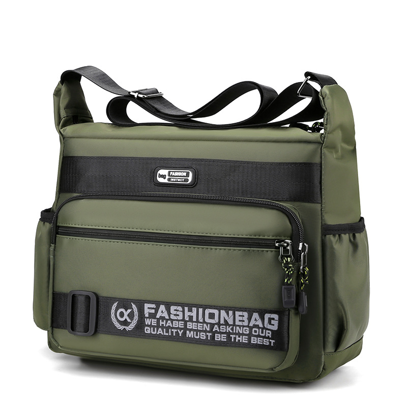 Bolso Mensajero para Hombre Resistente al Agua Multibolsillos